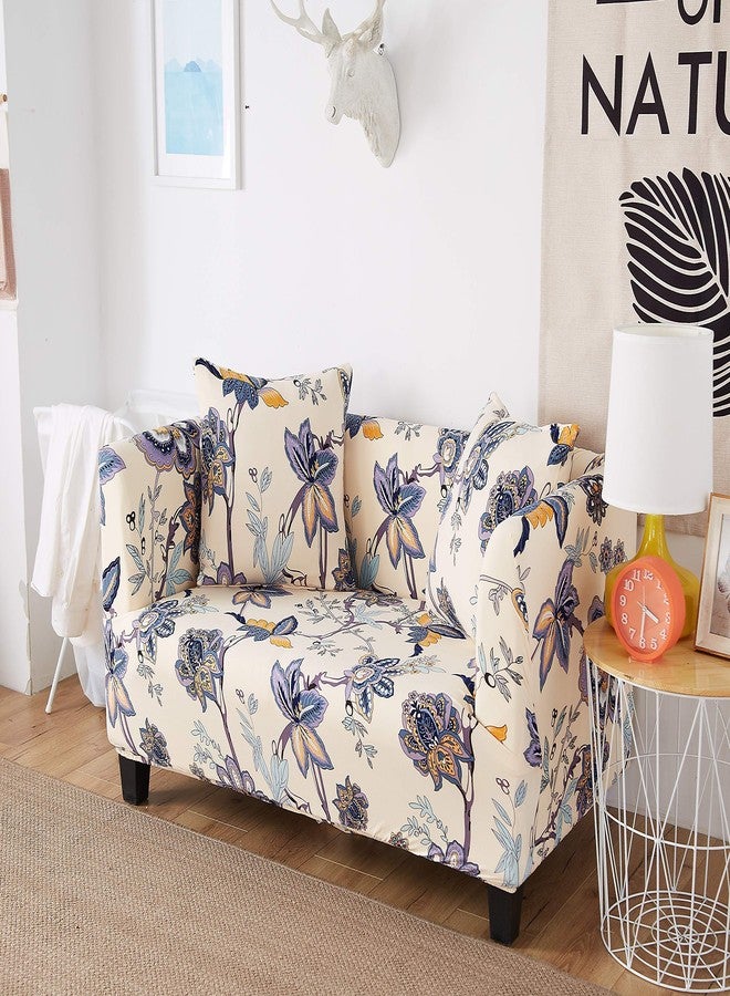 HOOBUY Printed Sofa Cover Stretch Couch Covers Sofa Slipcovers for 2 Cushion Couch and Loveseat with Two Free Pillow Case (US-YMR, 2 Seater/Loveseat) - Image 3